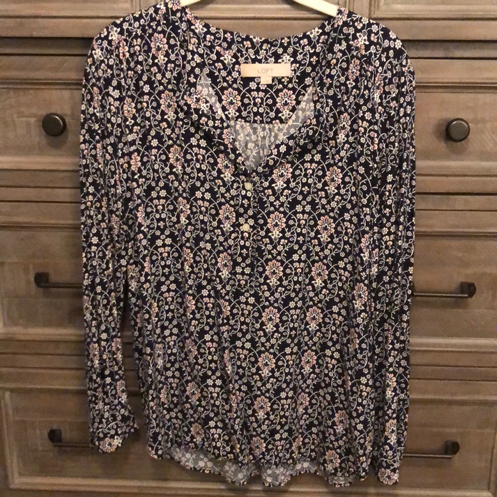 Loft floral blouse